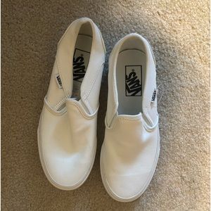 New White Vans Size 7